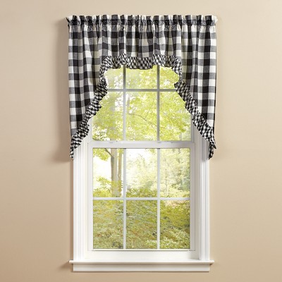 Park Designs Buffalo Check Ruffled Swags