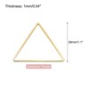 Unique Bargains Triangle Hollow Open Bezel Linking Ring for Jewelry Making 20 Pcs - 2 of 4
