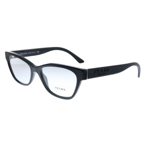 Prada Pr 03wv 1ab1o1 Womens Square Eyeglasses Black 53mm : Target