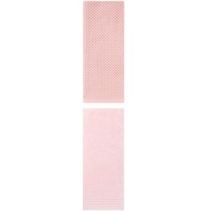 REGALWOVEN Solid Stripe Pattern Bathroom Face Hand Towels 14" x 30"/13" x 30" 2 Pcs - 1 of 4