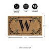 28" x 16" Monogram Coir Mat, Letter  "W" - 2 of 4