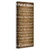 Stupell Industries Porch Rules Country Rustic, 17" x 40" - 3 of 4