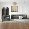 106" Chenille Modular L-Shaped Sectional Sofa, 5-Piece Oversized Floor Couch Set, No Assembly, Free Combination for Living Room & Bedroom - 2 of 4