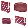Unique Bargains Women's Durable Dots Cosmetic Bag 1 Pc - 3 of 3