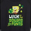 Women's - SpongeBob Squarepants - Luck Of The Square Pants Lightweight French Terry Wide Neck Long Sleeve Shirt - 2 of 4