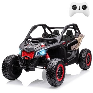 2 Seater Ride on UTV Car, Licensed Can-Am Electric Off-Road Car, 4WD Kids Truck w/Remote Control - 1 of 4