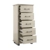 24'' Chest with 5 Drawers Beige - Accent Furniture: Festivo Vertical Dresser, MDF Frame, Easy-Glide - 2 of 4