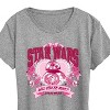 Women's - Star Wars - Valentine Bb8 Yoda and friends Collegiate Short Sleeve Graphic T-Shirt - 2 of 4