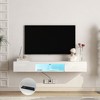 Grungis Wall Mounted TV Stand with 16 Color LEDs for TVs Up to 65 Inch,Floating Console Table for Bedroom,Living Room - 4 of 4