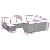 vidaXL Garden Sofa Set Beige - 3 of 4