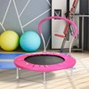 SEVOBAL Trampolines 36inch Mini Trampoline for Kids Ages 1-6 Indoor Outdoor Trampoline with Handle Fun for Kids, Pink, 36"*36"*30.33" - 4 of 4
