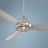 58" Minka Aire Modern Outdoor Ceiling Fan with LED Light Brushed Nickel Silver Wet Rated for Patio Exterior Porch Gazebo Garage - 2 of 4