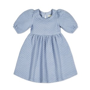 Hope & Henry Girls' Quilted Puff Sleeve Dress, Kids - 1 of 4