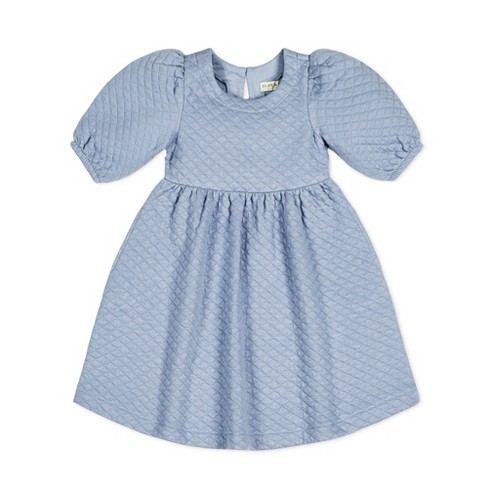 Hope & Henry Girls' Quilted Puff Sleeve Dress, Kids - image 1 of 4