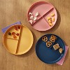 7" 6pk Plastic Divided Kids' Dinner Plates - Pillowfort™: Reusable, Dishwasher & Microwave Safe, Kids Dinnerware - 2 of 3