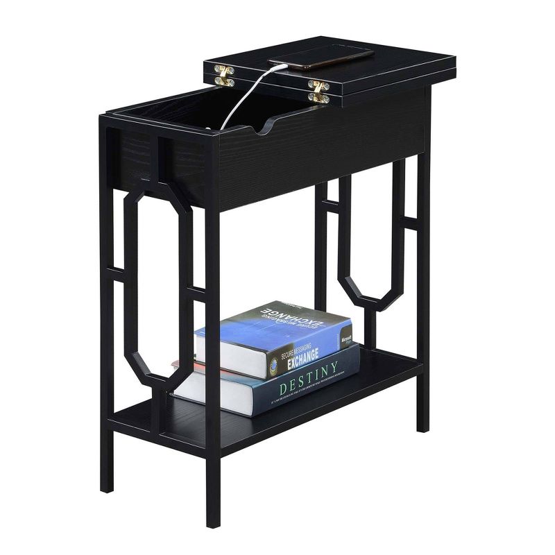 Omega Flip Top End Table with Charging Station - Breighton Home, 5 of 10