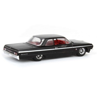 1/64 Scale Black and Red Diecast 1964 Chevrolet Biscayne Model Car