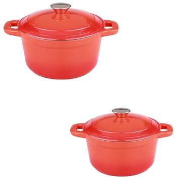 Berghoff Neo 3qt. Cast Iron Round Covered Dutch Oven, Blue : Target