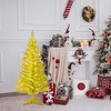 Whisen 2FT Prelit Artificial Christmas Tree with Pine Needle, PVC Branches, LED Lights, Timer, Battery Operated - 2 of 4