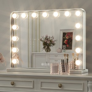 Keonjinn Large LED Vanity Makeup Mirror with LED Bulb Lights, Hollywood Makeup Mirror - 1 of 4