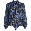 Lands' End Women's Chiffon Removable Tie Neck Blouse - 3 of 4
