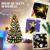 VINGLI 6ft Pre-lit Fiber Optic Christmas Artificial Tree w/Multicolor LED Lights, Snowman & Star Topper - 4 of 4