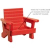 JCS Wildlife Mini White Adirondack Chair Candle or Drink Holder, Lake Life - 4 of 4