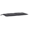 vidaXL Garden Bench Cushion Melange Anthracite 39.4"x19.7"x2.8" Fabric - 2 of 4