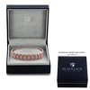 Metallo Mens Stainless Steel Linked CZ Bracelet - Copper Plating - Brown - 8.5 Inch - 2 of 4