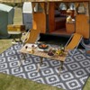 Outdoor Modern Reversible Erasable Area Rugs for Garden Backyard Large Portable Lightweight Plastic Straw Rug for Camping RV Auto Patio Picnic Mat - 3 of 4