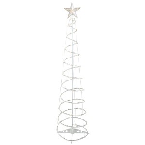 Northlight LED Lighted Spiral Outdoor Christmas Tree - 6' - Warm White Lights - 1 of 4