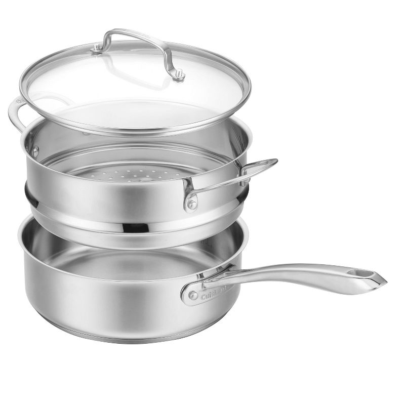 Cuisinart Classic 3.5qt Stainless Steel Saute &#38; Steamer Set with Helper Handle and Cover - 83-3, 3 of 9
