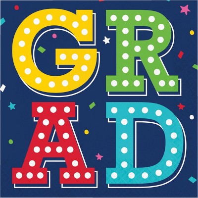 Creative Converting Glad to Be Graduate Paper Napkins 48ct
