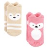 Hudson Baby Infant Girls Cotton Rich Newborn and Terry Socks, Girls Woodland 8-Pack - 4 of 4