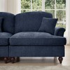 GDFStudio Arthur Modern Chenille Upholstered Sectional Sofas with Removable Ruffles Pleats Skirts and Spindle Legs - 4 of 4