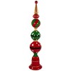 Northlight Ball Finial with Bell Base Commercial Size Christmas Decoration - 65" - Red and Green - 4 of 4