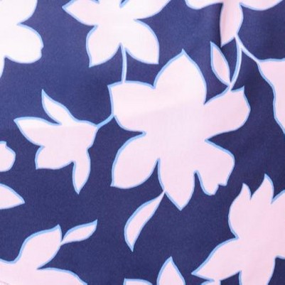 navy outline floral