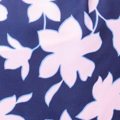 navy outline floral