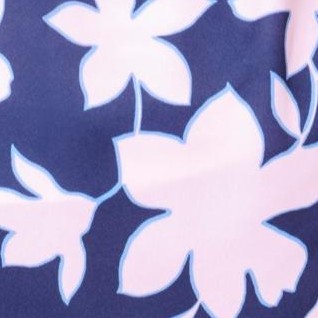 navy outline floral