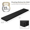 Sorbus 2 Pack 55 Inch Wall Mounted Floating Shelves - for Bathroom, Wall Decor for Bedroom, Kitchen, Living Room, Book Storage - 2 of 4