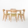 Christopher Knight Home Iriat Mid Century Modern Fabric Upholstered Wood 5 Piece Dining Set - 2 of 4