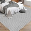 Large Modern Printed Accent Carpet with Non-Slip Backing, Non-Shedding Contemporary Woven-Style Indoor Floor Carpet - 4 of 4