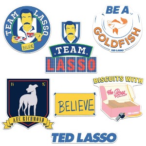 TED Lasso Large Sticker Pack Die Cut Vinyl Large Deluxe Stickers Variety Pack - 1 of 1