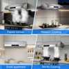 RAPSUAR 29-inch Kitchen Range Hood, 1100 CFM Under-Cabinet Vent with Touch & Gesture Control - 4 of 4