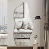 Wooakway 59"H/64"H/71"H Asymmetrical Accent Wall Mirror Novelty Full Length Mirror for Living Room Bedroom Entryway - 2 of 4
