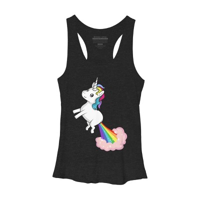 Women's Design By Humans How Does Your Unicorn Fly By cheela Racerback Tank Top