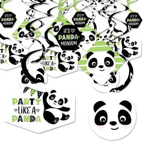 Big Dot Of Happiness Party Like A Panda Bear Baby Shower Or Birthday Party Hanging Decor Party Decoration Swirls Set Of 40 Target