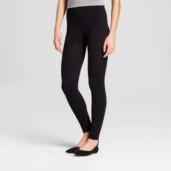 Women's High Waisted Cotton Blend Seamless Leggings - A New Day™