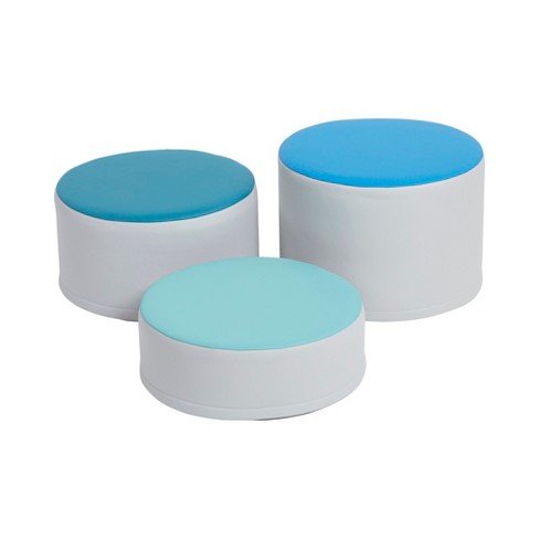 Primary ECR4Kids SoftZone Butterfly Stools 4-Pack Soft Foam Modular Seating Set for Toddlers 
