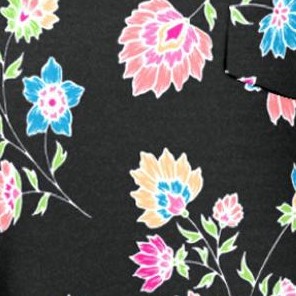black floral